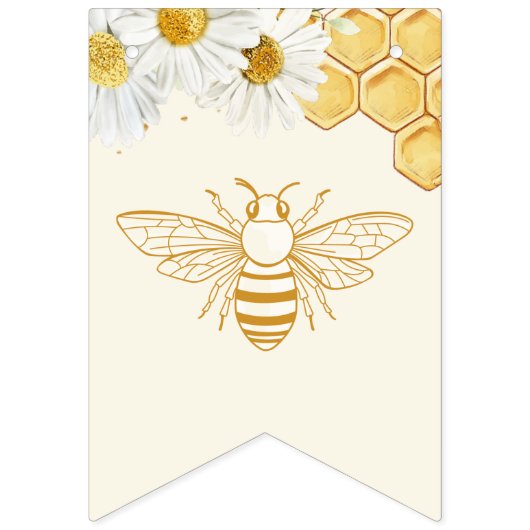 Bride voor honingbijen Vrijgezellenfeest Vlaggetjes (Eerste vlag)