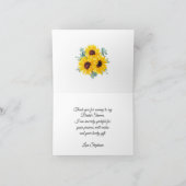 Bride voor honingraat bestemd Vrijgezellenfeest Bedankkaart (Binnen)