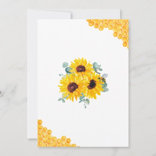 Bride voor honingraat bestemd Vrijgezellenfeest Kaart (Achterkant)