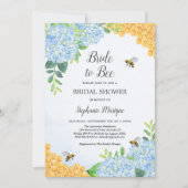 Bride voor honingraat Hydrangea Vrijgezellenfeest Kaart (Voorkant)