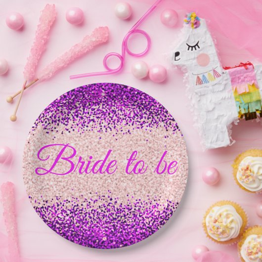 Bride voor roze/Paars Bord (Feest)