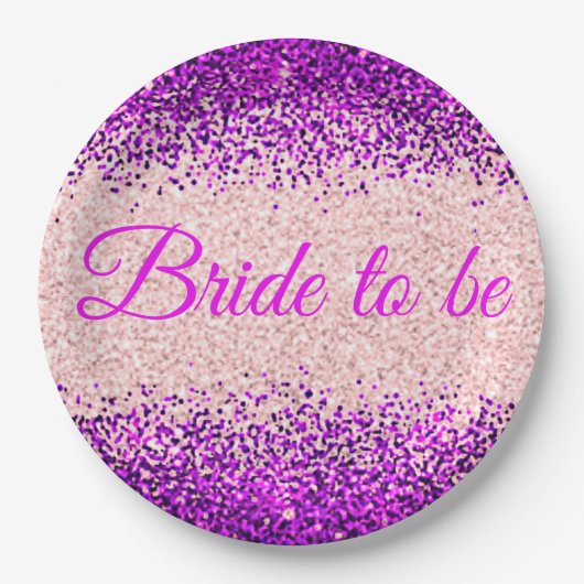 Bride voor roze/Paars Bord (Voorkant)