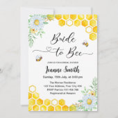 Bride voor uitnodiging tot het douchen van bijenko (Voorkant)