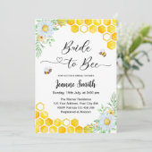 Bride voor uitnodiging tot het douchen van bijenko (Staand voorkant)