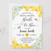 Bride voor uitnodiging tot het douchen van bijenko (Voorkant)