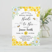 Bride voor uitnodiging tot het douchen van bijenko (Staand voorkant)