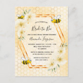 Bride voor uitnodiging tot het douchen van honingr (Voorkant)