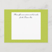 Bride Vrijgezellenfeest Advice Kaart (Achterkant)