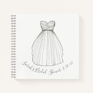 Bride Vrijgezellenfeest Personalized Wedding Gown Notitieboek