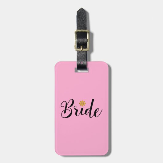 Bride Vrijgezellenfeest Wedding Elegant Bagagelabel (Voorkant verticaal)