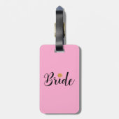 Bride Vrijgezellenfeest Wedding Elegant Bagagelabel (Achterkant verticaal)