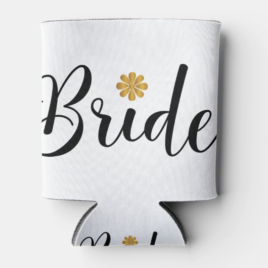 Bride Vrijgezellenfeest Wedding Elegant Blikjeskoeler (Voorkant)