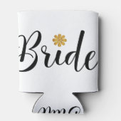 Bride Vrijgezellenfeest Wedding Elegant Blikjeskoeler (Achterkant)