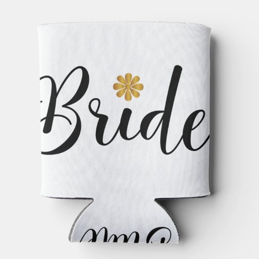 Bride Vrijgezellenfeest Wedding Elegant Blikjeskoeler (Achterkant)