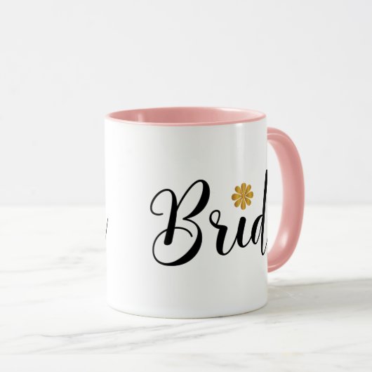 Bride Vrijgezellenfeest Wedding Elegant Mok (Voorkant rechts)