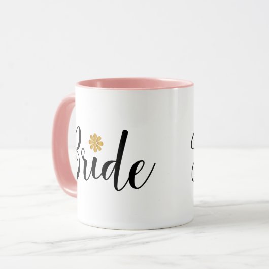 Bride Vrijgezellenfeest Wedding Elegant Mok (Voorkant links)