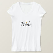 Bride Vrijgezellenfeest Wedding Elegant T-shirt (Design voorkant)