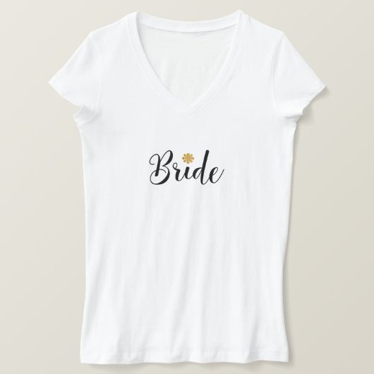 Bride Vrijgezellenfeest Wedding Elegant T-shirt (Design voorkant)