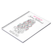 Bride Wavy hair floral wreath Hairstyling branding Notitieboek (Linkerzijde)