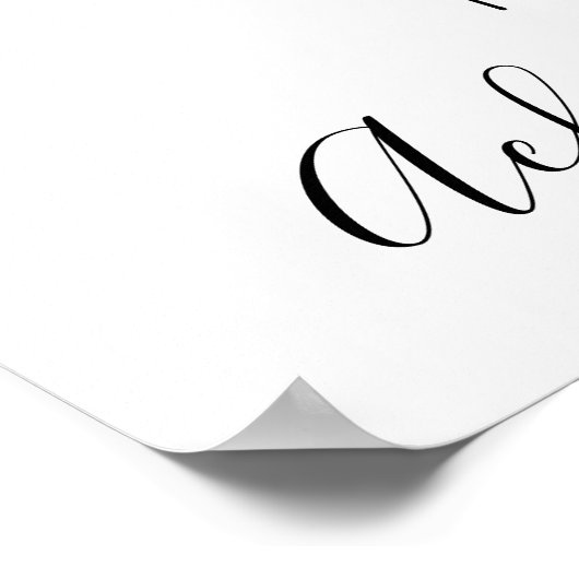 Bride Wavy hair floral wreath Hairstyling branding Poster (Hoek)