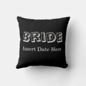 Bride | Weddenschap Kussen (Achterkant)