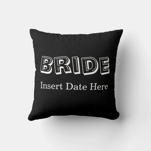 Bride | Weddenschap Kussen (Achterkant)