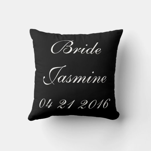 Bride | Weddenschap Kussen (Achterkant)