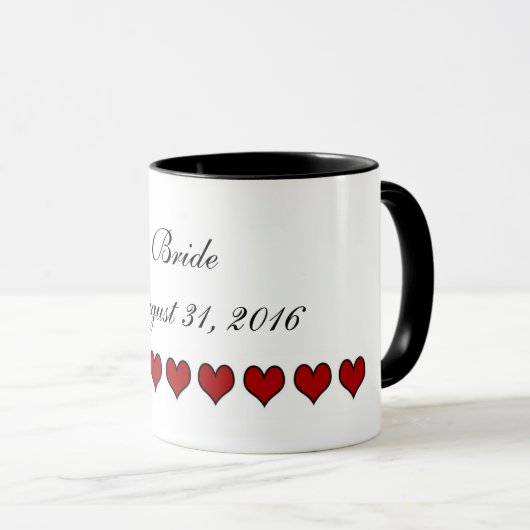 Bride | Weddenschap Mok (Voorkant rechts)