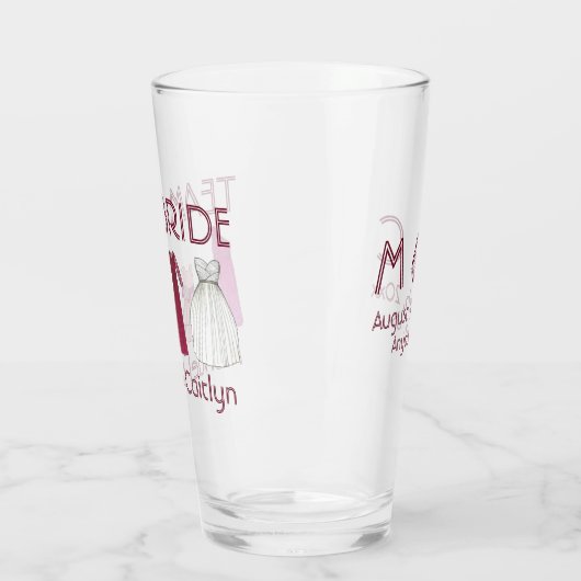 Bride Weddenschap van het team Bridesmaid Gowns Glas (Links)