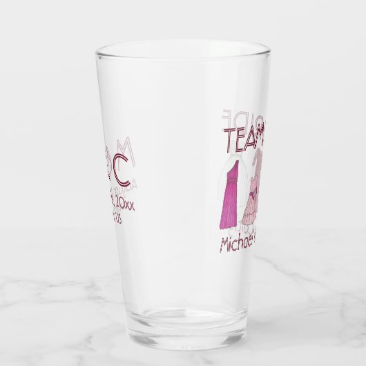 Bride Weddenschap van het team Bridesmaid Gowns Glas (Rechts)