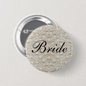 Bride Wedding antiek Ronde Button 5,7 Cm (Voorkant /achterkant)