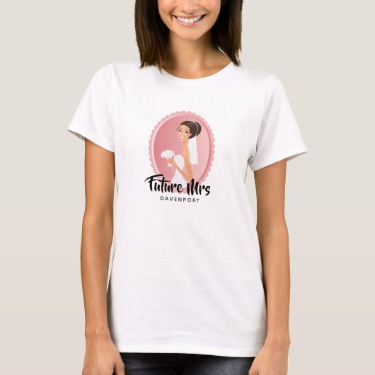 Bride Wedding Attire Future Mrs. T-shirt (Voorkant)