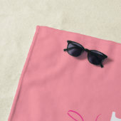 Bride Wedding bachelorette Wife Gepersonaliseerd Strandlaken (In situ)