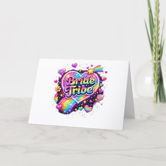 Bride Wedding Brides Maids Bachelorette Party Bedankkaart (Voorkant)
