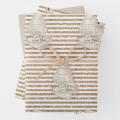 Bride Wedding Cake Gold Glitter Stripes Inpakpapier Vel (In situ)