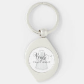 Bride Wedding Dress Favor Personalized Sleutelhanger (Voorkant)