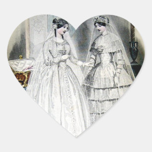 bride Wedding Dress Hart Sticker