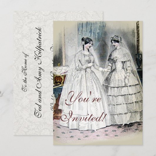  bride Wedding Dress Kaart (Voorkant / Achterkant)