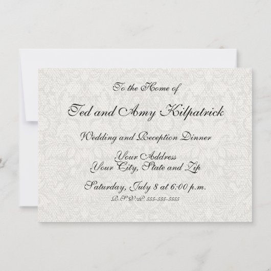 bride Wedding Dress Kaart (Achterkant)