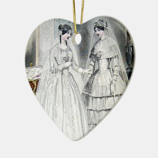  bride Wedding Dress Keramisch Ornament (Links)