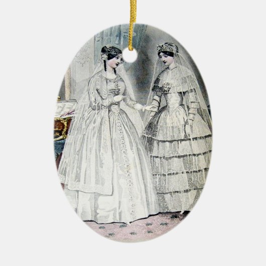  bride Wedding Dress Keramisch Ornament (Voorkant)