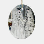  bride Wedding Dress Keramisch Ornament (Rechts)
