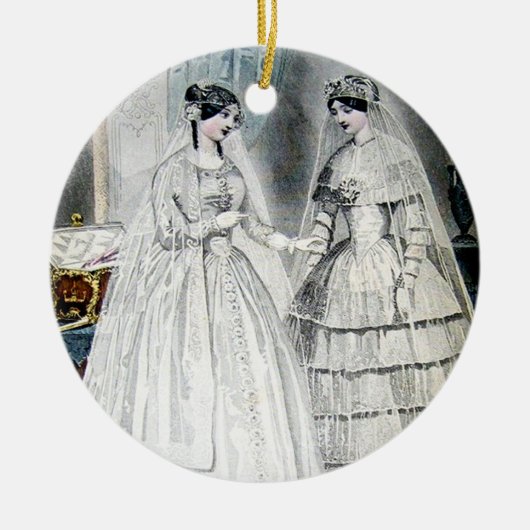  bride Wedding Dress Keramisch Ornament (Voorkant)