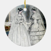  bride Wedding Dress Keramisch Ornament (Achterkant)