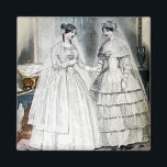 bride Wedding Dress Magneet<br><div class="desc">bruidjes met huwelijksjurken uit 1850 - dit ontwerp shows  bruiden met hun jurken. Pas onze trouwuitnodigingen en huwelijkscadeaus aan om de details te wijzigen. Klik op de knop "Aanpassen" om uw eigen foto's en nog meer trouwtekst toe te voegen.</div>