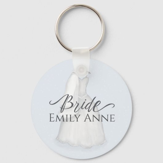 Bride Wedding  Dress Persoonlijke vrijlating Sleutelhanger (Voorkant)
