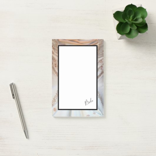 Bride Wedding Dress Post-it® Notes (Kantoor)