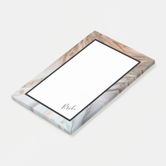 Bride Wedding Dress Post-it® Notes (Schuin)