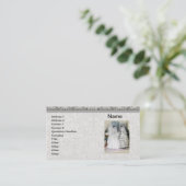  bride Wedding Dress Visitekaartje (Staand voorkant)