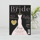 Bride Wedding Dress Vrijgezellenfeest Magazine Hoe Kaart (Staand voorkant)